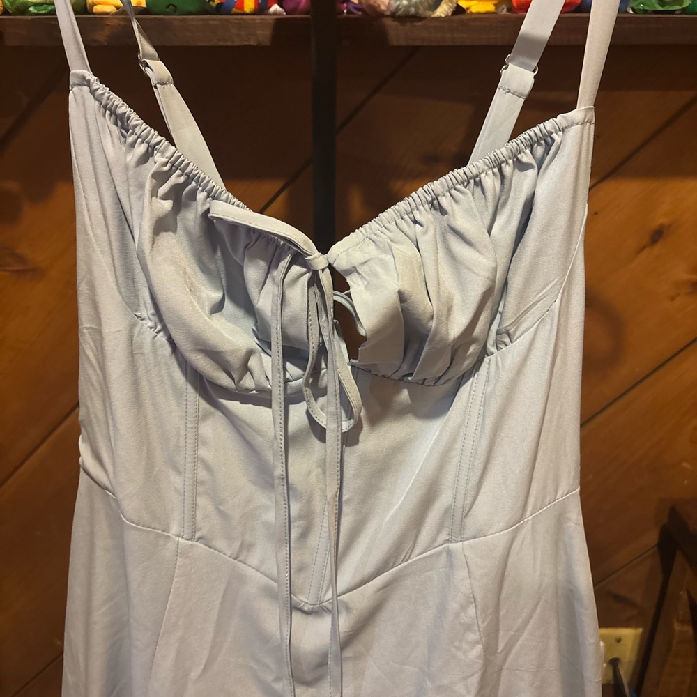 Elegant Gray Women's Dress
